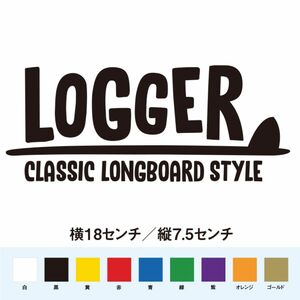 【サーフィンステッカー】ロガー　クラッシックスタイル