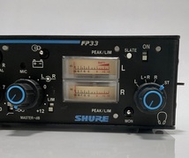 ★動作品★ SHURE シュアー FP33 3ch ポータブルフィールドミキサー プリアンプ_画像4