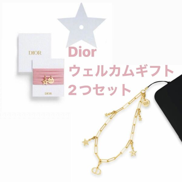 Dior ウェルカムギフト チェーンストラップ　ブレスレット 2つセット