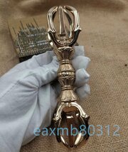 五鈷杵 長さ16cm 密教法具 寺院用仏具 金剛杵仏具 法具 お守り 御守 魔除け 弘法大師 空海 大々型_画像4