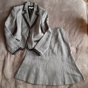 Avemme*a Ben me black × white weave pattern pattern ceremony suit 11AR(L degree )