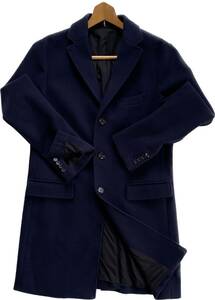  beautiful goods Takeo Kikuchi book@ cut feather THE SHOP TK Chesterfield coat ne- Be navy blue jacket trad business casual beautiful . stylish men's 