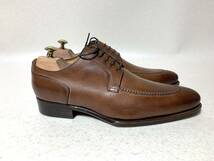 JOHNSTON＆MURPHY ジョンストン＆マーフィー Uチップ レザービジネスシューズ ブラウン size8 美品_画像4