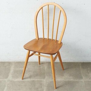 [67311]ercol スポーク 4本 フープバックチェア アーコール 椅子 ダイニングチェア 曲木椅子 エルム材 天然木 イギリス 英国 シンプル