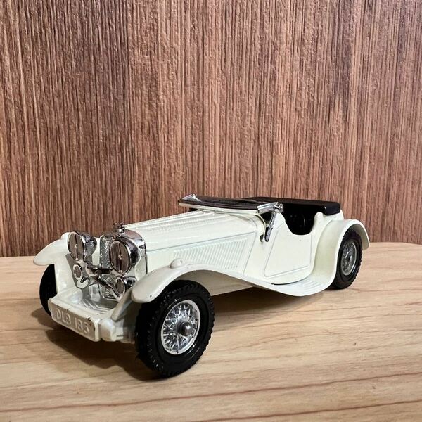 【即決】希少 マッチボックス Yesteryear 当時物 38440 MATCHBOX 1936 JAGUAR SS100 ジャガー 英国製 1977年 ホワイト