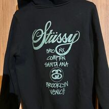 【即決】美品 STUSSY ワールドツアー world tour パーカー ステューシー スウェットパーカー スウェット ブラック XS トレーナー_画像5