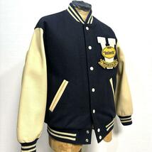 M 美品 当時物 90s VAN JACKET 袖革 レザー スタジャン レトロ オールド ビンテージ トラッド アワード ブルゾン アイビー IVY 昭和 古着_画像9