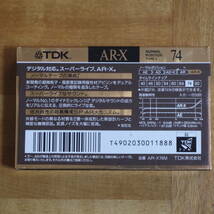 TDK 高音質カセットテープ AR-X 74分 ノーマルテープの頂点/超高精度SP・ARメカニズム/高密度記録用磁性材アビリンをデュアルコーティング _画像3