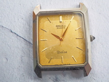 For Parts As-Is パーツ取 セイコーSEIKO DOLCEドルチェ QUARTZ Ref.7731-5150 超硬ケース 動作品ジャンク #P36-569-6_画像1