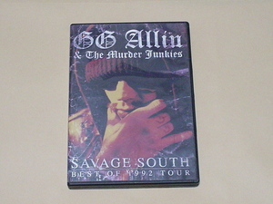 DVD：GG ALLIN AND THE MURDER JUNKIES / SAVAGE SOUTH - BEST OF 1992(3 SHOW,THE CRAMPS,BLACK FLAG,IGGY POP)