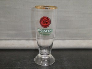 ●HOLSTEN Pilsener ホルステン ピルゼナー 金縁 ロゴ入り ビールグラス ジョッキ ドイツビール 北ドイツ ピルスナービア コレクション●