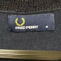 A335◇FRED PERRY | フレッドペリー　長袖カーディガン　ネイビー　サイズM_画像3