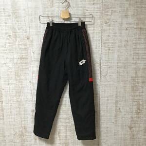 A335◇lotto | ロット　ジャージ　パンツ 黒色×レッド　サイズ130cm