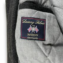 L相当●MOON生地 ブルックスブラザーズ BROOKS BROTHERS キルティングジャケット ステンカラーコート ブルゾン ウール チャコールグレー_画像4