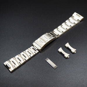 腕時計 交換用 オイスター ブレスレット 20mm 無垢 (ツヤなし) シルバー ベルト ROLEX ロレックス TUDOR 互換 社外品！送料無料！の画像1