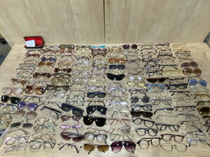 【５－６４】 眼鏡 メガネ サングラス メガネフレーム 老眼鏡 等 まとめ 大量セット 約150点以上 部品取り等に 現状品