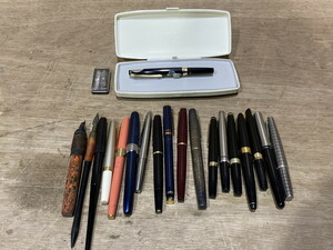 【７－２７】万年筆 まとめ売り 約19本 PILOT パイロット PERKER ヴァレンチノ 等 K18 有 筆記用具 文房具 ジャンク品