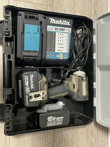 マキタ makita 充電式インパクトドライバー インパクトドライバー 18V TD171D バッテリー2個 実働品