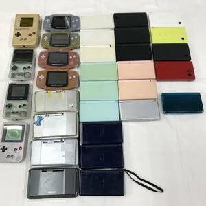 gw496 送料無料！ジャンク品 ゲーム機 本体のみ 計32点セット GB×1 GBP×1 GBC×2 GBA×4 DS×4 DSLite×15 DSi×4 3DS×1