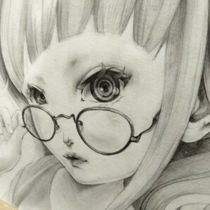 【真作保証 現品限り】竹馬紀美子 ドローイング サイズ:縦385mm横270mm      制作年:2021年 素材：鉛筆、画紙の画像2