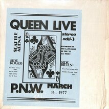 [B116] クイーン QUEEN RARE LIVE LP SEATTLE ARENA 1977 vinyl LP レコード_画像1