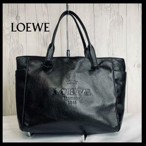 ◆美品◆ LOEWE ロエベ ヘリテージ トートバッグ ハンドバッグ レザー カバン 鞄 A4 ノートパソコン ビジネスバッグ