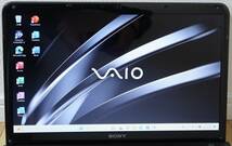 ★美品★高速256GB SSD/ブルーレイドライブ/バックライトKB/Core i5/8GBメモリ/Win11★ソニーVAIO Eシリーズ SVE151B11N ブラック★_画像5