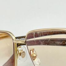 Mila Schon ミラショーン メガネ MS-3453 眼鏡 サングラス 金縁 ブラウン ゴールド フルリム 度入り レンズ レトロ アイウェア 55□17-141_画像6