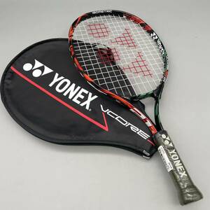 【未使用】 YONEX ヨネックス 硬式 テニス ラケット VCORE Vコア JUNIOR 21 ジュニア 子供用 ブラック オレンジ G03 VCJ21G カバー付き