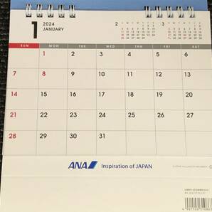 【新品・未使用】2024年版★ANA ★株式優待 『飛行機 メモカレンダー / 卓上カレンダー』の画像3