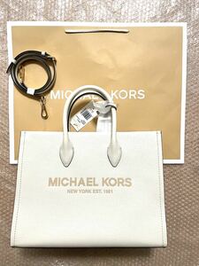 マイケルコース Michael Kors ショルダーバッグ, トートバッグ/ハンドバッグ　2wayバッグ　白