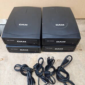 ■DAM 通信カラオケ専用CDドライブ DAM-CD5000A USB外付ディスクドライブ 4台セット ジャンク品の画像1