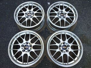 現行品 鍛造 BBS RG-R DS ダイヤモンドシルバー 18インチ 8J+40 RG703H PCD114.3 5穴 4本