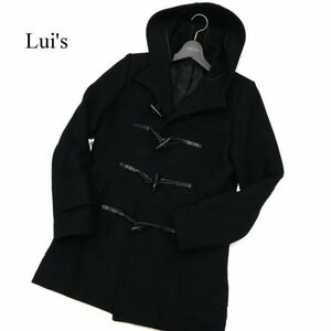 Lui's ルイス 秋冬 ウール★ ダッフル コートSz.M　メンズ 黒　C3T11241_C#N