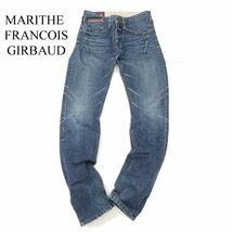 MARITHE FRANCOIS GIRBAUD マリテフランソワ ジルボー USED加工★ デザイン デニム パンツ ジーンズ Sz.S　メンズ　C4B00280_1#R_画像1