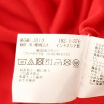 Munsingwear マンシングウェア 通年 ナンバリング ワッペン★ ストレッチ 長袖 ポロシャツ Sz.L　メンズ 赤 ゴルフ　C4T00574_1#C_画像8