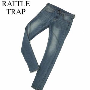 RATTLE TRAP メンズビギ USED加工★ ハイパーストレッチ スキニー デニム パンツジーンズ Sz.L　メンズ　C4B00414_1#R