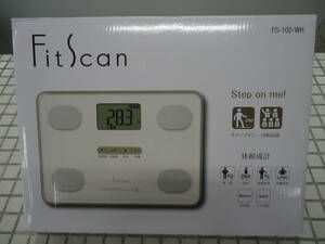 未使用品　TANITA 体組成計　FitScan FS-102-WH