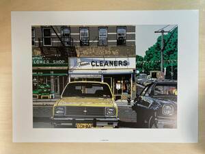 鈴木英人 アートポスター TEMANN CLEANERS 大型B3サイズ 36.4×51.5ｃm　18