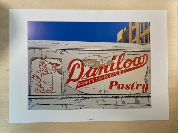 鈴木英人 アートポスター DANILOW PASTRY 大型B3サイズ 36.4×51.5ｃm　31