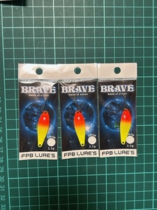 3枚セット　ブレイブ　F.S01　3.5g　BRAVE　 未使用品　 FPBルアーズ　オオツカオリカラ FS01 FS 01 限定カラー 稀少 レア