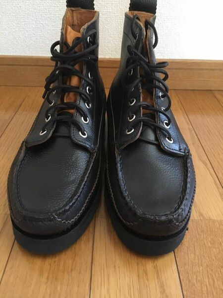 新品　YUKETEN 黒　シボ革　US7.5