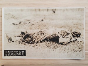 写真　1枚　第十九路　戦死者　死体　第一次上海事変　昭和七年頃　／検　日本軍　上海　支那事変　陸軍　戦前　古写真