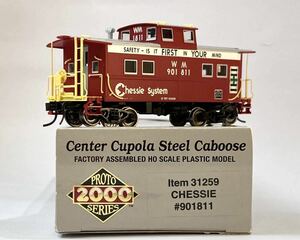 PROTO2000 HO 車掌車 Chessie System カブース 安全標語付き center cupola steel CABOOSE 901811 LIFE LIKE