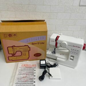 Y1271215 【中古品】JANOME コンパクト電動ミシン 【sew D`Lite】 JA525. 動作確認済み　