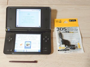Nintendo DSi LL ブラック 充電ケーブル タッチペン ダウンロードソフト ドラゴンクエスト 専用カラーコードスキャナー 