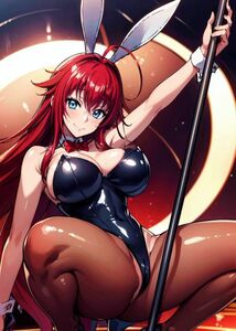 【高画質】A4サイズ イラストポスター ブロマイド261　リアス・グレモリー 　High School DxD　ハイスクールD×D