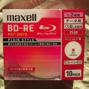  отправка условия есть подробно клик post 185 иен mak cell BD-RE 25GB 5 мм кейс входить 10 листов .... прекрасный белый этикетка диск ~2x записывание 