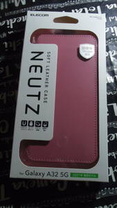 ELECOM Galaxy A32 5G SCG08 ソフトレザーケース 磁石付 ピンク なめらかな質感で誰の手にも馴染むシンプルな形とカラー採用 ネコポス