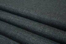 ウール100％ スーツ地ウール中厚ややソフト微コシ杢チャコールグレー長4ｍ巾145㎝ ジャケット ワンピース パンツ スカート ワイドパンツ_画像2